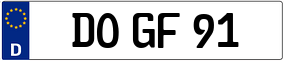 Truck License Plate